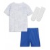 Frankrike kläder Barn VM 2022 Bortatröja Kortärmad (+ korta byxor)